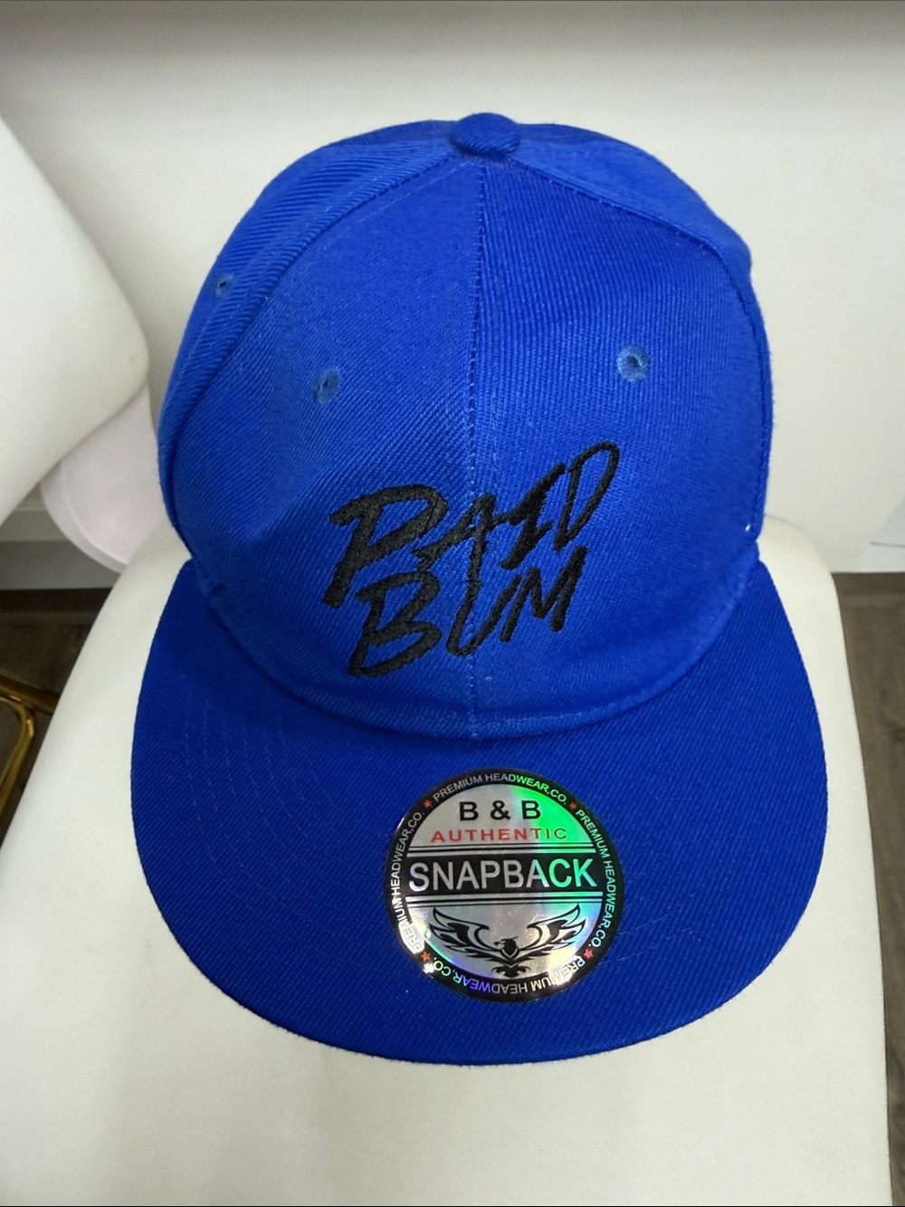 Bad Bum Royal Blue Snapback Hat